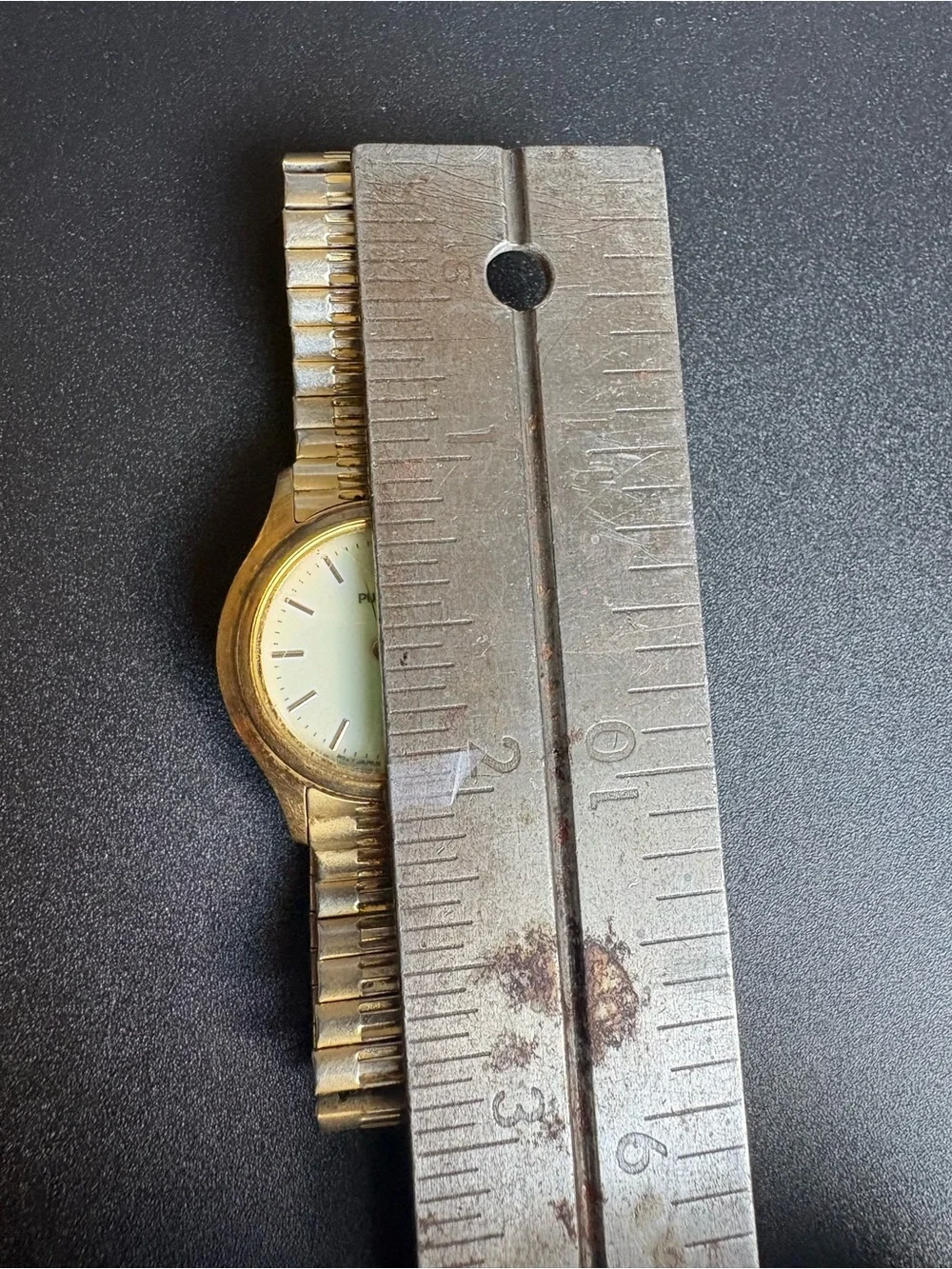 Pulsar women’s Gold Tone Watch with Cream Dial